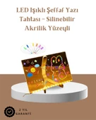 LED Aydınlatmalı faf Mesaj Tahtası – 30x20 cm, Neon Etkili Yazılar İçin Tasarlandı thumbnail 1