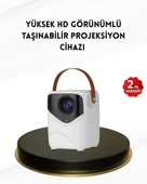 Mini Akıllı Projektör – 1080P Full HD, 64GB Depolama, 2GB RAM, Uzaktan Kumanda Destekli thumbnail 1