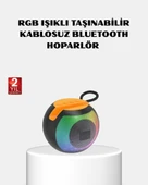 RGB Işıklı Bluetooth Hoparlör – 360° Stereo Ses ve 8 Saat Çalma Süresi thumbnail 1
