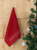 Pamuklu 2'li 40x70 cm Modern Nakışlı Hediyelik Havlu & Havlu Seti Baveno thumbnail 6