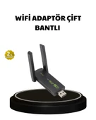 Dual Band USB WiFi Adaptör – 1200 Mbps Hız thumbnail 1