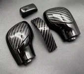 Golf 7 7.5 Leon 2013/2020 Passat B8 B7 2013-2020 Karbon Desenli Dsg Vites Topuzu Yenileme 4 Parça thumbnail 1