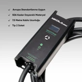 Nicola 360 Mobil Elektirikli Araç Şarj Aparatı 22kw Tüm Elektirikli Araçlara Uyumlu Taşınabilir Çanta Hediyeli thumbnail 3