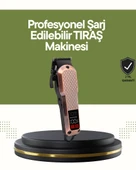 Şarjlı Saç Kesme Makinesi – 4 Kademeli Ayar, LCD Ekran ve Hızlı Şarj Desteği thumbnail 1