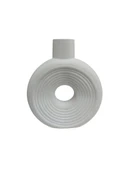 Büyük Yuvarlak Çizgili Vazo 18x16cm thumbnail 1