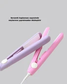 Seyahat Tipi Mini Saç Düzleştirici – Seramik Kaplama, Hızlı Isınma, Kompakt Tasarım thumbnail 3