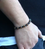 Erkek Doğal Taş Bileklik Oniks Akik Hematit Taşı oaheb2 thumbnail 3