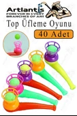 Top Üfleme Oyunu 40 Adet Saksafon Üfleme Nefes Oyuncağı Üfleme Düdüğü Oyuncak Karne Sınıf Çocuk Hediye thumbnail 1