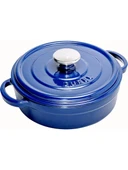 Sürel Mavi Demir Döküm Sığ Tencere 24 cm thumbnail 1