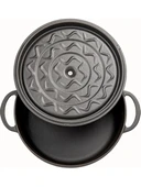 Sürel Mavi Demir Döküm Sığ Tencere 24 cm thumbnail 2