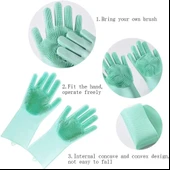 TİNEKE  Sihirli Eldiven Çok Amaçlı Banyo Tuvalet Mutfak Bulaşık Temizleme Araç Yıkama Eldiveni 1 ÇİFT thumbnail 5