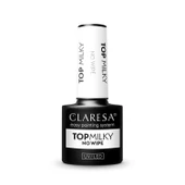 Claresa Top Milky Yarı Şeffaf Süt Beyaz Top Coat Yapışkan Katsız 5gr thumbnail 1