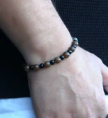 Erkek Doğal Taş Bileklik Oniks Akik Hematit Taşı oaheb2 thumbnail 2