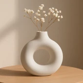 Büyük Yuvarlak Vazo 19x17,5cm thumbnail 2