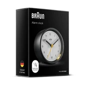 BRAUN BC12BW SİYAH-BEYAZ KLASİK ANALOG ALARMLI MASA SAATİ thumbnail 3