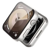 Apple Watch 42MM 4-5-6 SE Seri Uyumlu Starlight 360 Derece Koruma ve Temperli Cam Ekran Koruyucu  Gümüş thumbnail 2