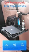 ShopyTech Evrensel Araç Koltuğu Masası 360° Döner Tepsi Tablet Laptop Standı ve Bardaklık thumbnail 6