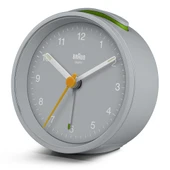BRAUN BC12G GRİ KLASİK ANALOG ALARMLI MASA SAATİ thumbnail 3