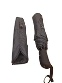 8 Tel Lüx Yarı Otomatik Ekose Desen Siyah Erkek  Şemsiye thumbnail 3