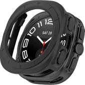 Samsung Galaxy Watch Ultra 47mm İle Uyumlu Güçlendirilmiş 360 Kasa Koruyucu  Siyah thumbnail 1