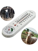 POWERMASTER Duvar Tipi Sıcaklık Ve Nem Ölçer Mekanik Termometre Cıva + İbreli Dikey thumbnail 3