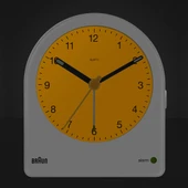BRAUN BC22W BEYAZ KLASİK ANALOG ALARMLI MASA SAATİ thumbnail 2