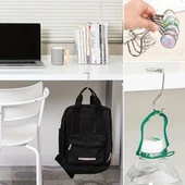 Masaya Takılabilen Çanta Askısı Çanta Tipi Pratik Metal Çanta Kanca (5284) thumbnail 3