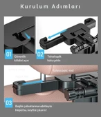 ShopyTech Evrensel Araç Koltuğu Masası 360° Döner Tepsi Tablet Laptop Standı ve Bardaklık thumbnail 9