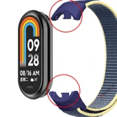 Xiaomi Mi Band 8 İle Uyumlu Hasır Nylon Akıllı Bileklik Kordon - Saat Kordonu  Açık Pembe thumbnail 2