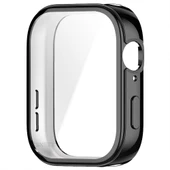 Huawei Watch Fit 3 Uyumlu Yumuşak Silikon 360 Tam Koruma Kasa ve Ekran Koruyucu  Siyah thumbnail 2