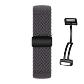 Sneezy Huawei Watch GT5 41mm İle Uyumlu FiberLink Manyetik Tokalı Kumaş Örgü Kordon  Koyu Gri thumbnail 2