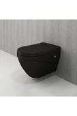 Taormina Arch Asma Klozet Mat Siyah Kapak Hariç 1012-004-0128 thumbnail 2