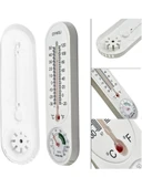 POWERMASTER Duvar Tipi Sıcaklık Ve Nem Ölçer Mekanik Termometre Cıva + İbreli Dikey thumbnail 1