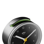 BRAUN BC12SB GÜMÜŞ-SİYAH KLASİK ANALOG ALARMLI MASA SAATİ thumbnail 4