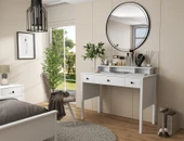 Lumera Modern Makyaj Masası 2 Dolap 4 Çekmeceli MDF Profil Ayaklı 132 Cm thumbnail 1