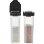 Tupperware Baharatlık 2'li Büyük Set 250ml Siyah thumbnail 2