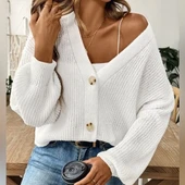 MDB Düğme Detay Triko Bluz thumbnail 4