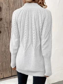 MDB Kadın Uzun Kollu Yarı Balıkçı Yaka Triko Bluz thumbnail 2