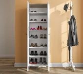 Lumera Ayakkabılık 2 Kapaklı  MDF Profil Ayaklı 63x198x38 Cm thumbnail 3