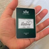 İyi Ki Doğdun Temalı 999 Ayar Gümüş ile Tasarlanmış Hediyeye Özel 5 Gram Gümüş Külçesi-726 thumbnail 3