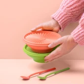 Tupperware Yildiz Kap 2li 400ml Mor - Somon thumbnail 2