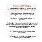 Tupperware Ilk Tabağım Mikrodalga Beslenme Mama Kabı thumbnail 3