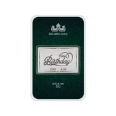 İyi Ki Doğdun Temalı 999 Ayar Gümüş ile Tasarlanmış Hediyeye Özel 5 Gram Gümüş Külçesi-726 thumbnail 1