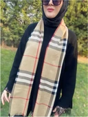 Kaşmir Kışlık(Kalın) Burberry Desen Şık Şal thumbnail 3
