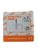 Conext Beton Çivili Kroşe No:2-6 mm-100'lü Paket thumbnail 3