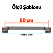 Sürgülü Kapı Çekme Kolu Tutma Kulpu Kulbu Çelik Dış Kapı Tutamağı Kol Siyah 50 Cm thumbnail 4
