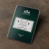 İyi Ki Doğdun Temalı 999 Ayar Gümüş ile Tasarlanmış Hediyeye Özel 5 Gram Gümüş Külçesi-728 thumbnail 2