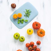 Tupperware Serin Saklama Kesme Tahtası Çok Amaçlı Kullanım İçin Mavi Renkli 1 Adet thumbnail 3