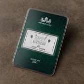 Hediyeye Özel 10 Gram İyi Ki Doğdun Temalı 999 Ayar Gümüş ile Üretilmiş Gümüş Külçesi-728 thumbnail 2