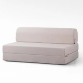 Homedius Yataklı Koltuk Magic Keten Görünümlü Çift Kişilik  Antrasit Çift thumbnail 11